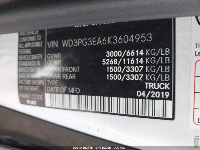 WD3PG3EA6K3604953 Mercedes-Benz Metris