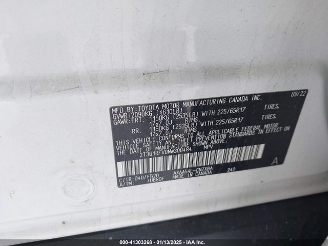 Toyota RAV4 LE 2022 2T3G1RFV0NW308484 Image 4