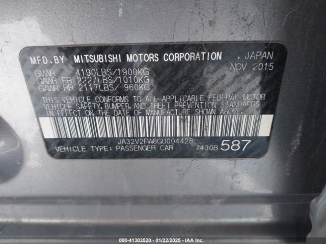JA32V2FW8GU004428 Mitsubishi LANCER ES