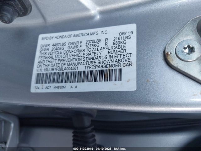 19UUB1F58LA004561 Acura Tlx Tech Package
