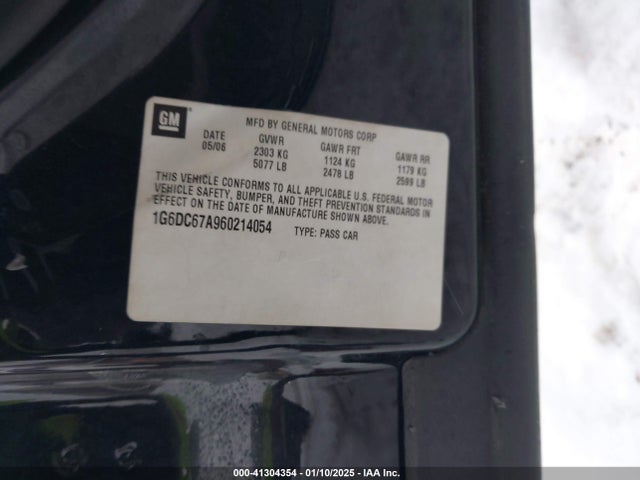 2006 CADILLAC STS 1G6DC67A960214054 Photo 8