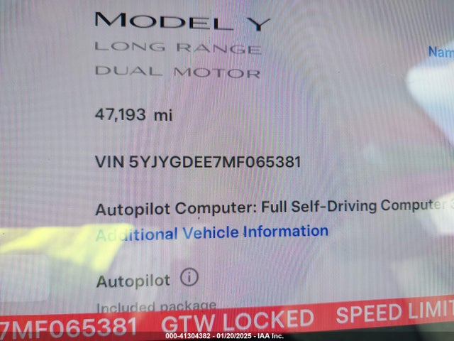2021 TESLA MODEL Y 5YJYGDEE7MF065381 Photo 6