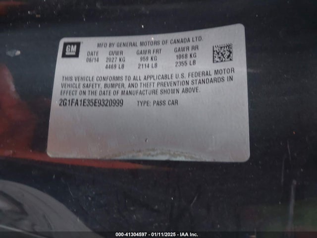 2G1FA1E35E9320999 Chevrolet Camaro 2ls