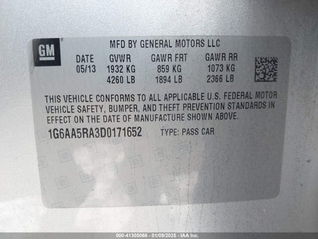 2013 CADILLAC ATS 1G6AA5RA3D0171652 Photo 8