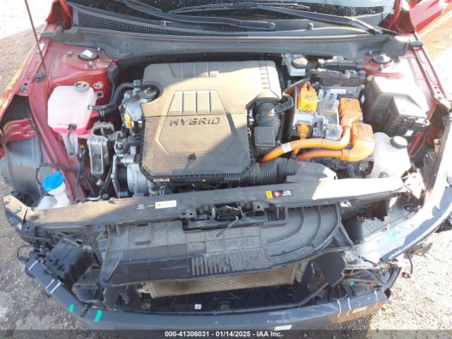 KMHLM4AJ8PU044875 Hyundai Elantra Hybrid Blue