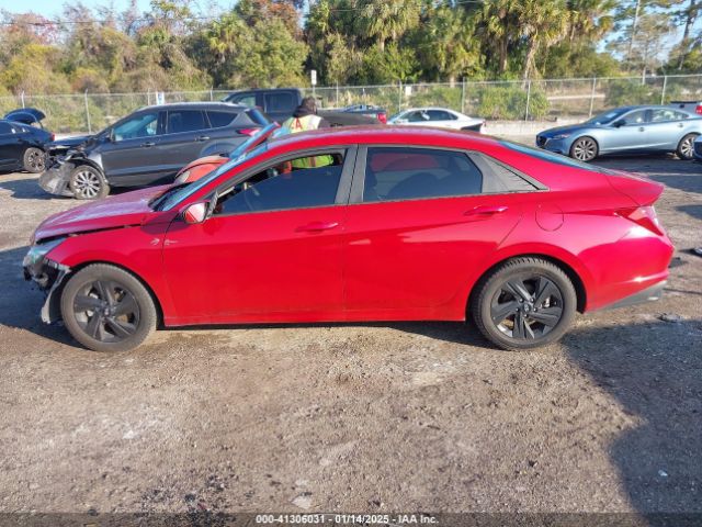 KMHLM4AJ8PU044875 Hyundai Elantra Hybrid Blue