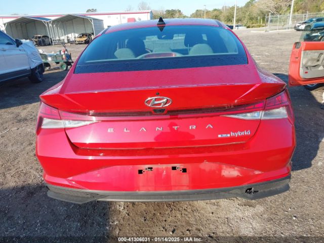 KMHLM4AJ8PU044875 Hyundai Elantra Hybrid Blue