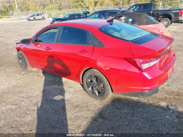 KMHLM4AJ8PU044875 Hyundai Elantra Hybrid Blue