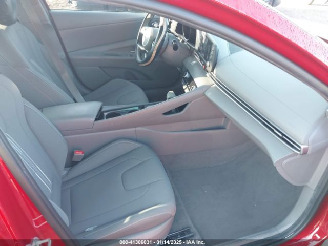 KMHLM4AJ8PU044875 Hyundai Elantra Hybrid Blue