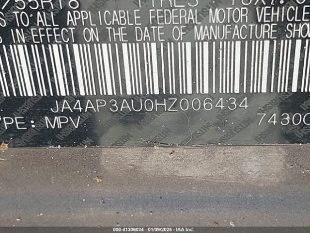 JA4AP3AU0HZ006434 Mitsubishi Outlander Sport 2.0 Es