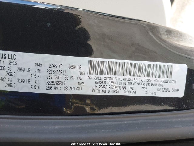 2C4RC1BG7GR231704 Chrysler Town & Country Touring