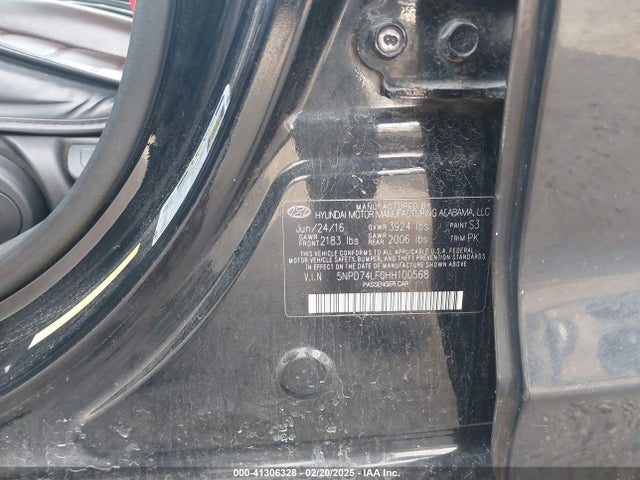 5NPD74LF0HH100568 Hyundai ELANTRA SE