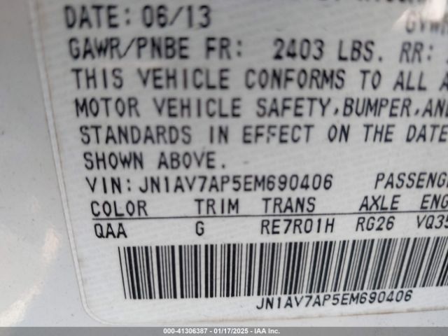 JN1AV7AP5EM690406 Infiniti Q50 Hybrid Premium