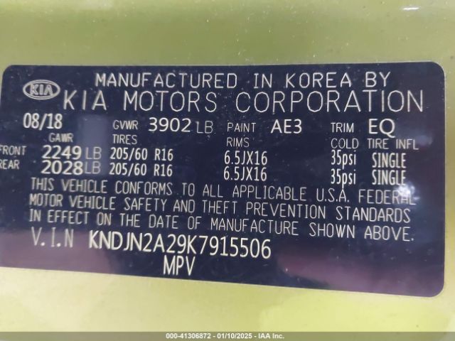 KNDJN2A29K7915506 KIA Soul