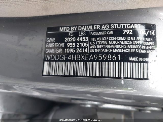 WDDGF4HBXEA959861 Mercedes-Benz C 250 Luxury/sport