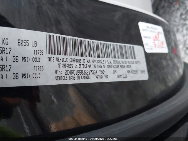 Chrysler Pacifica Touring L 2018 2C4RC1BG8JR217334 Image 9