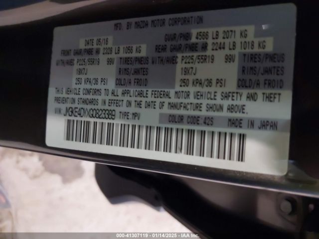 JM3KE4DYXG0823389 Mazda Cx-5 Grand Touring