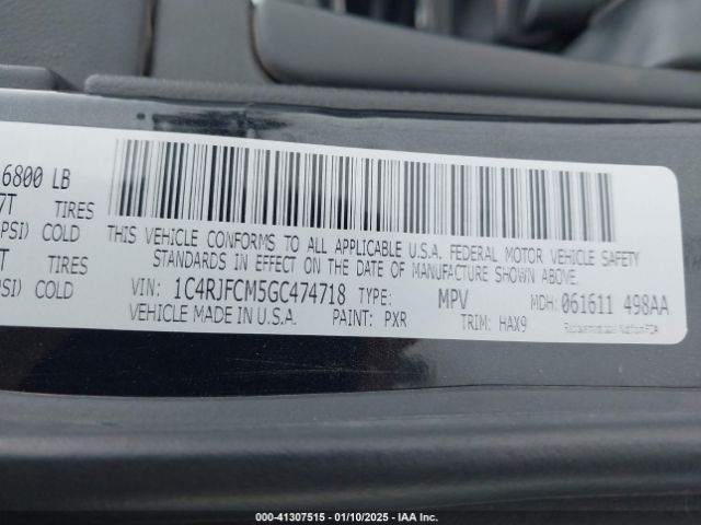 2016 JEEP GRAND CHEROKEE 1C4RJFCM5GC474718 Photo 8