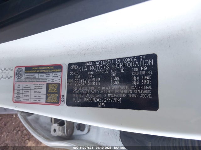 KIA Soul 2016 KNDJN2A22G7377691 Image 9