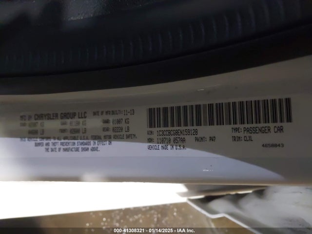 Chrysler 200 Limited 2014 1C3CCBCG8EN159128 Image 9