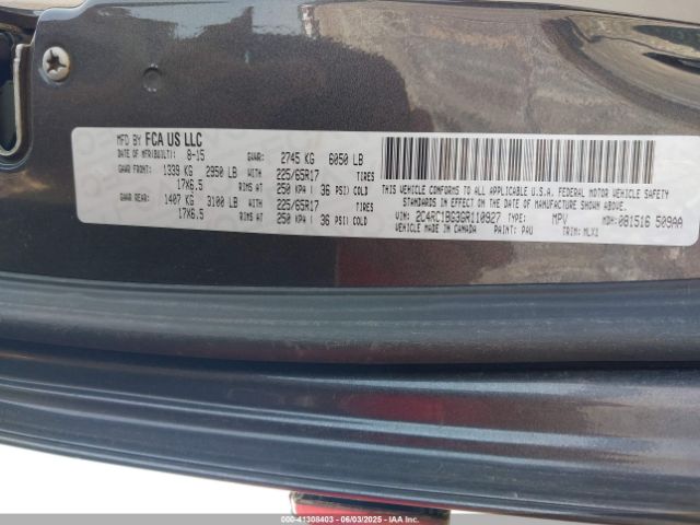 2C4RC1BG3GR110927 Chrysler Town & Country Touring