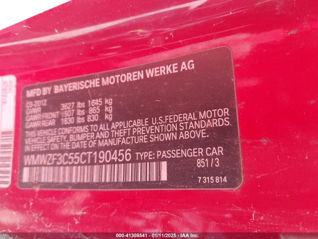 2012 MINI COOPER CLUBMAN WMWZF3C55CT190456 Photo 8