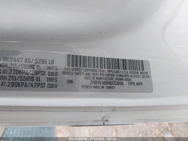 ZFBERFAB0H6F03668 RAM Promaster City Tradesman