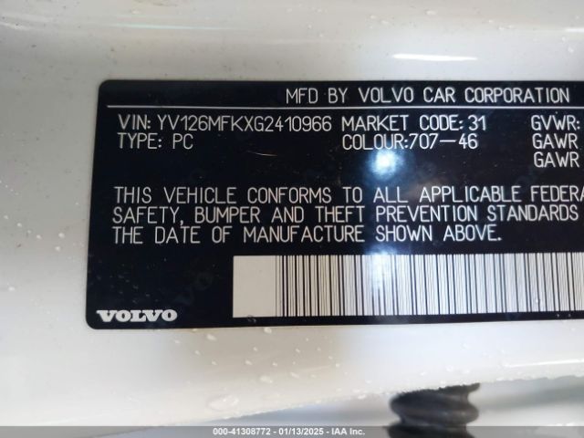 YV126MFKXG2410966 Volvo S60 T5 Drive-e Premier