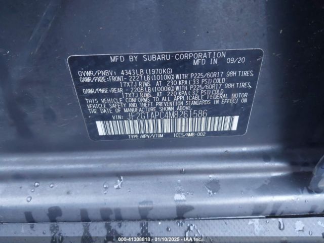 JF2GTAPC4M8261586 Subaru Crosstrek Premium