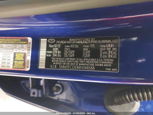 5NMJECDE8RH348588 Hyundai Tucson