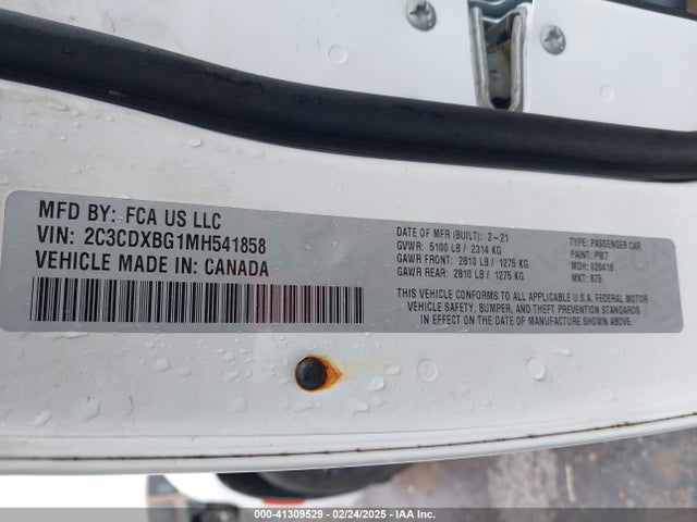Dodge Charger Sxt Rwd 2021 2C3CDXBG1MH541858 Image 9