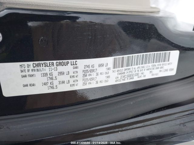 2014 CHRYSLER TOWN & COUNTRY 2C4RC1BG8ER216383 Photo 8