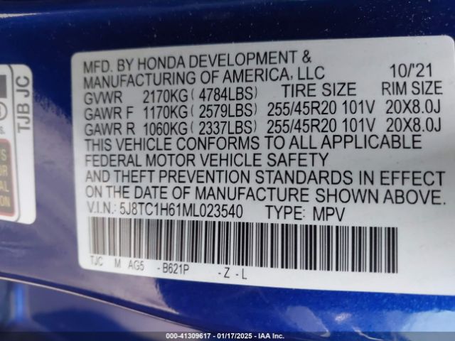 2021 ACURA RDX 5J8TC1H61ML023540 Photo 8