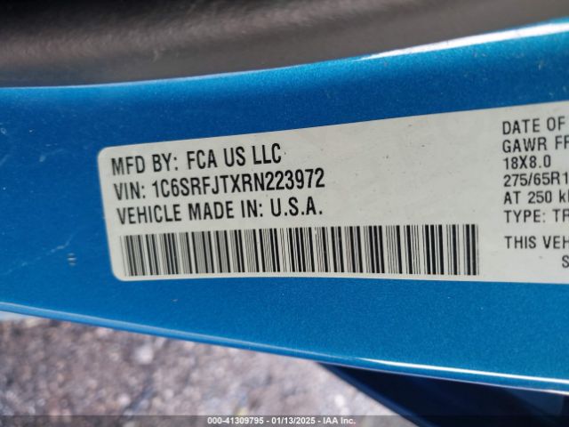 1C6SRFJTXRN223972 RAM 1500