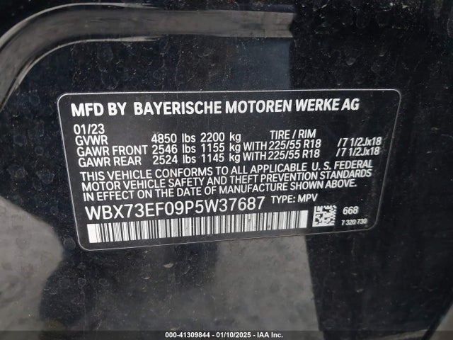 BMW X1 2023 WBX73EF09P5W37687 Image 9