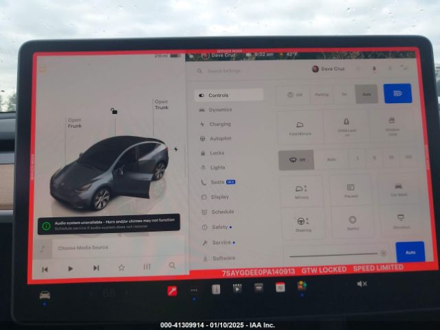 7SAYGDEE0PA140913 Tesla Model Y Awd/long Range Dual Motor All-wheel Drive