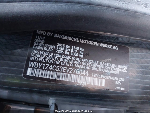 BMW I3 2014 WBY1Z4C53EV276044 Image 9