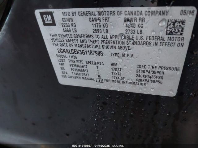 2GNALCEK3G1187988 Chevrolet Equinox