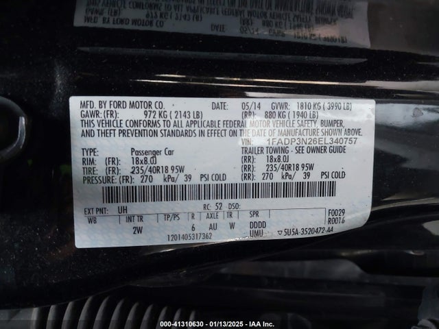 1FADP3N26EL340757 Ford Focus