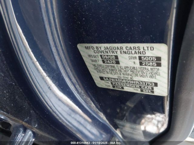 2009 JAGUAR XF SAJWA05B99HR33753 Photo 8