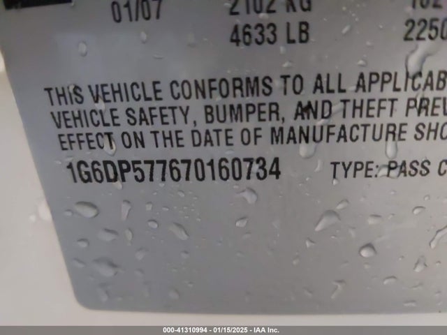 2007 CADILLAC CTS 1G6DP577670160734 Photo 8