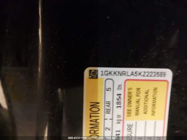 1GKKNRLA5KZ223589 GMC Acadia