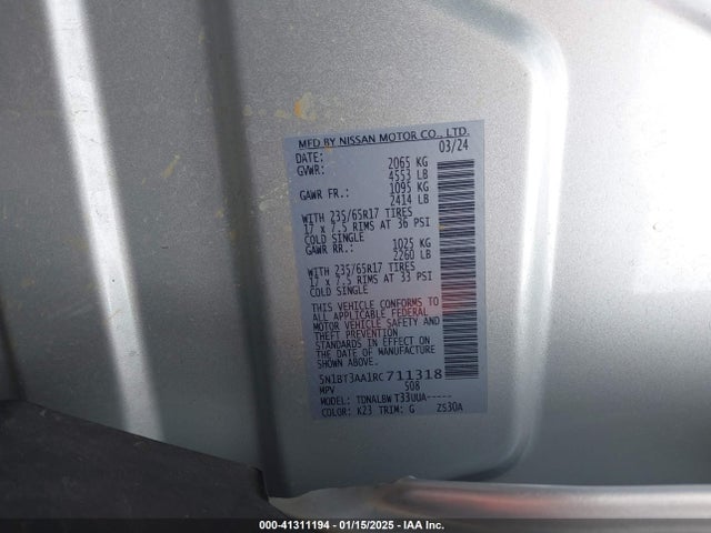 Nissan Rogue 2024 5N1BT3AA1RC711318 Image 9