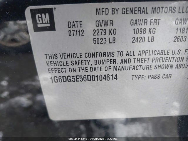 2013 CADILLAC CTS 1G6DG5E56D0104614 Photo 8