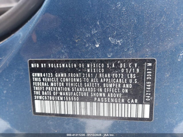 Volkswagen 1.4 tsi 2019 3VWC57BU1KM155550 Image 9