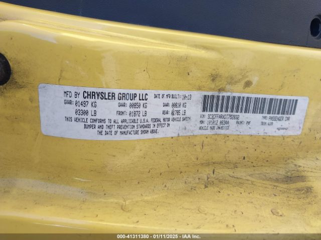 2013 FIAT 500 3C3CFFARXDT752832 Photo 8