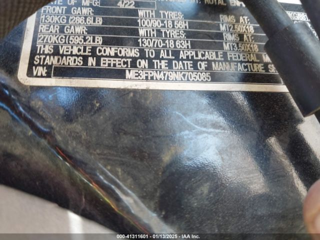 2022 ROYAL ENFIELD MOTORS INT 650 ME3FPN479NK705085 Photo 9