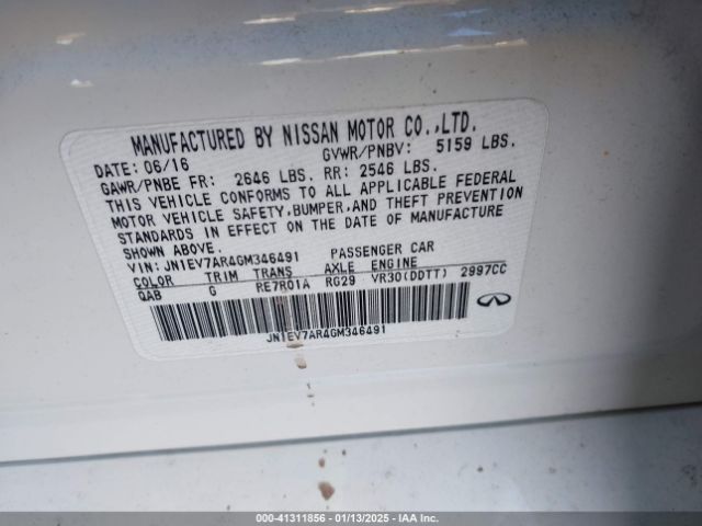 JN1EV7AR4GM346491 Infiniti Q50 3.0t Premium/3.0t Sport