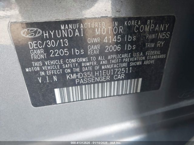 KMHD35LH1EU172511 Hyundai ELANTRA GT
