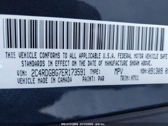 Dodge Grand Caravan Se 2014 2C4RDGBG7ER173591 Image 9